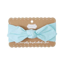 Mud Pie Knotted Bow Headbands, Blue Image 1