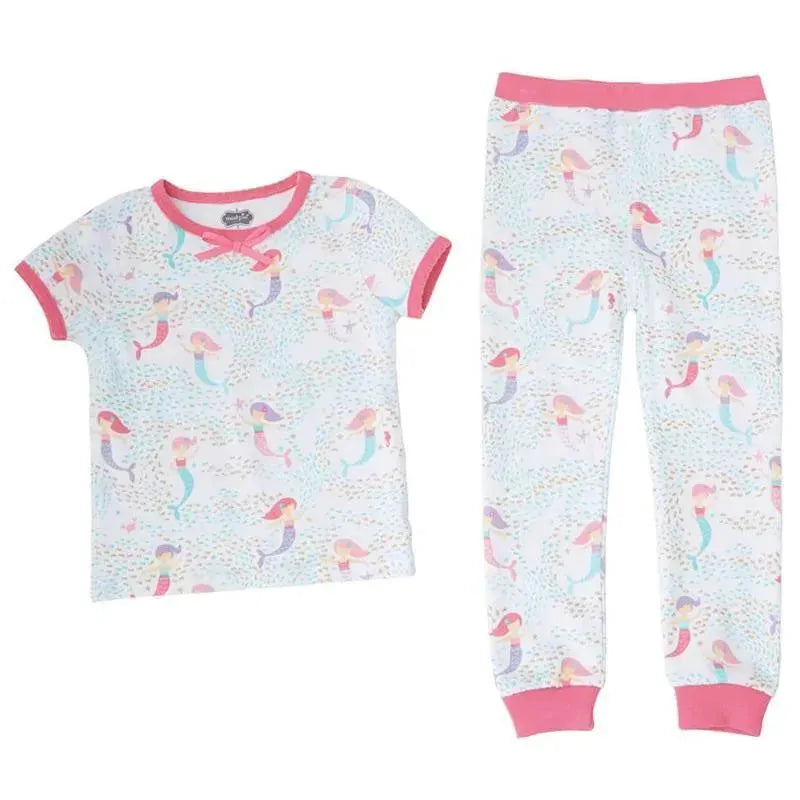 Mud Pie Mermaid Print Two-Piece Pajama Set Image 1