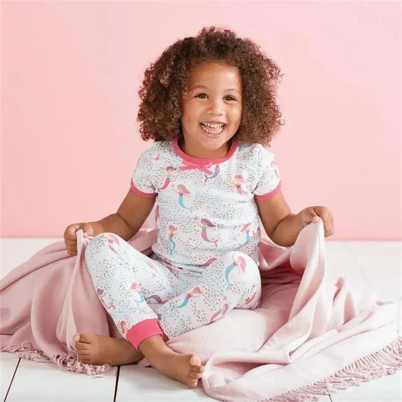 Mud Pie Mermaid Print Two-Piece Pajama Set Image 2