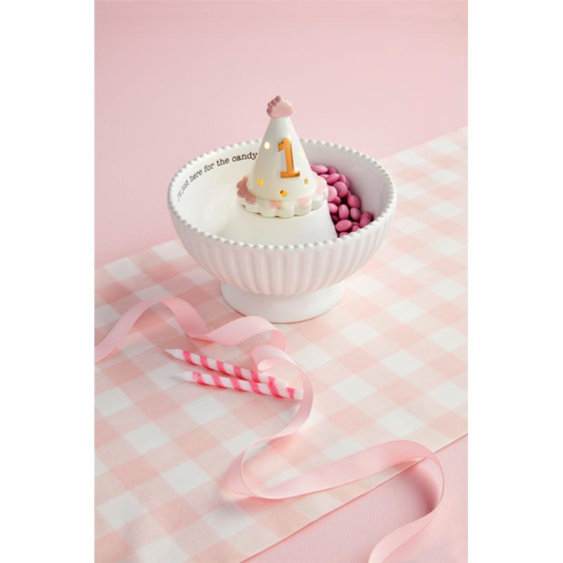 Mud Pie - Pink Birthday Hat Light-Up Sitter Image 2