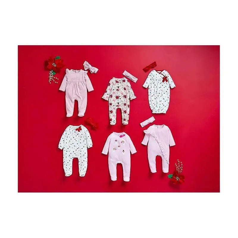 Mud Pie - Pink Velour Sleeper & Headband Set Image 2