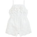 Mud Pie - White Eyelet Baby Romper Image 1