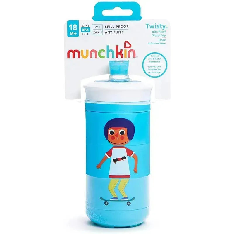 Munchkin - 1 Pk 9 Oz Twisty Bite Proof Sippy Cup, Animals Image 3