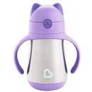 Munchkin 8Oz Cool Cat Stainless Steel Cup, Purple Image 1