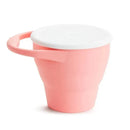 Munchkin - C’est Silicone! Collapsible Snack Catcher® with Lid, Coral Image 2