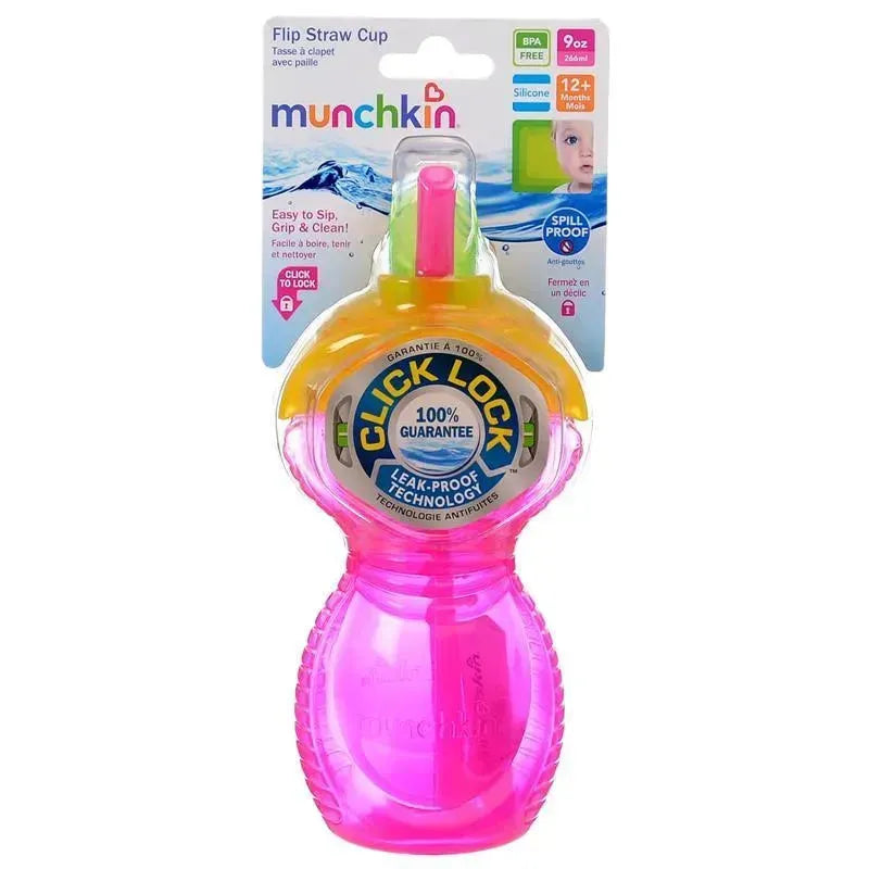 Munchkin Click Lock Flip Straw Cup, 9 oz. 1Pk (Assortment) Image 4