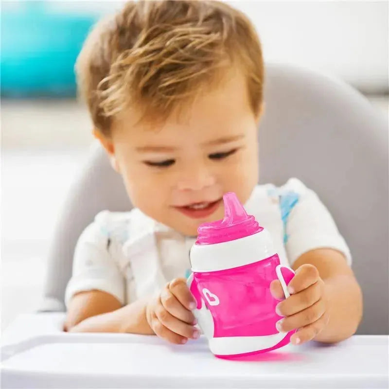  Munchkin® Miracle® 360 Trainer - Vaso para beber con asas, a  prueba de derrames, 7 onzas, paquete de 2, rosa/morado : Bebés