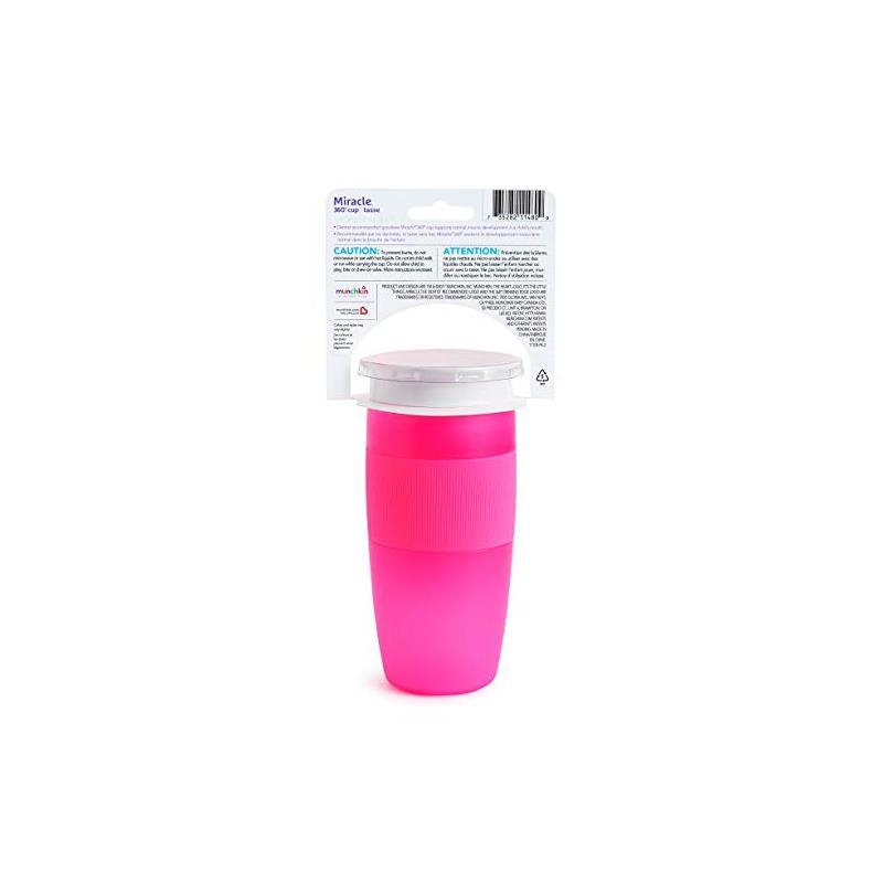 Munchkin Miracle 360 Sippy Cup 14Oz - Pink Image 6