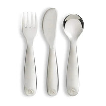 Munchkin Polish Stainless Steel Toddler Fork, Knife and Spoon Set Image 3