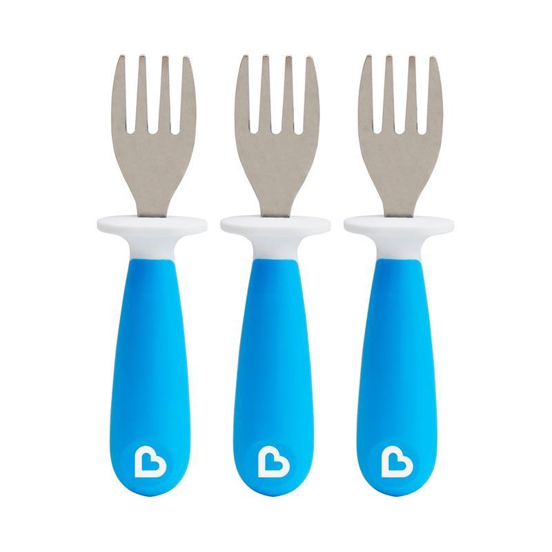 Munchkin - Raise 3Pk Toddler Forks, Blue Image 1