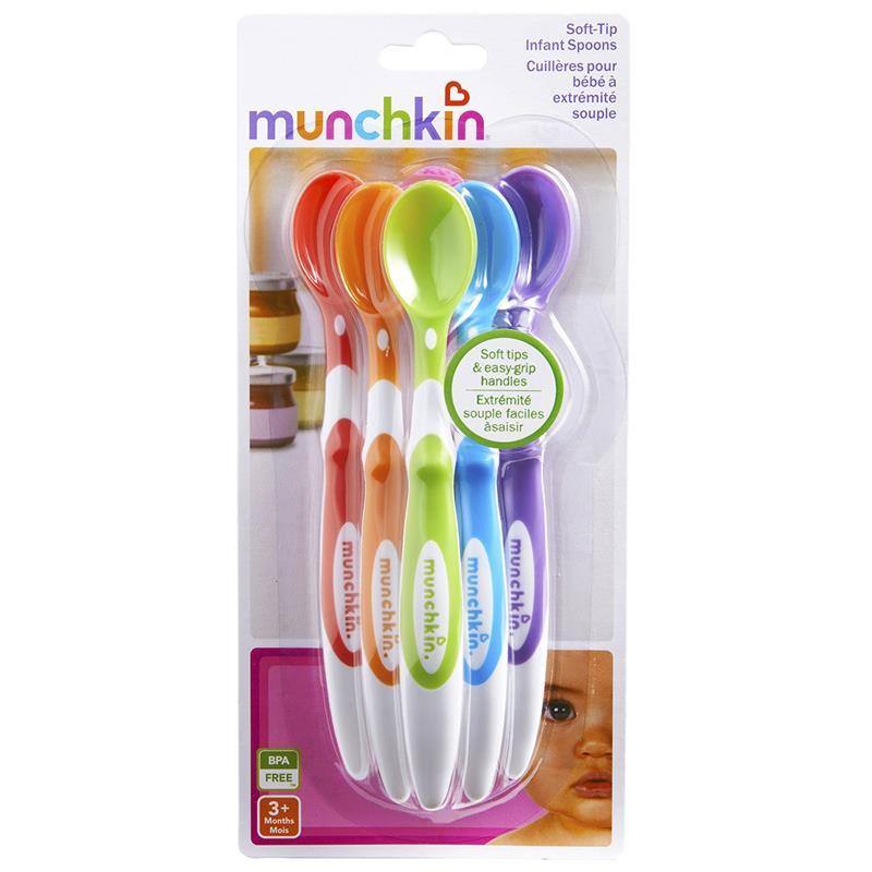  Munchkin® White Hot® - Cucharas de seguridad para bebé, paquete  de 4 : Bebés