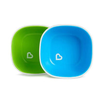 Munchkin Splash Toddler Bowls, Blue/Green Image 1