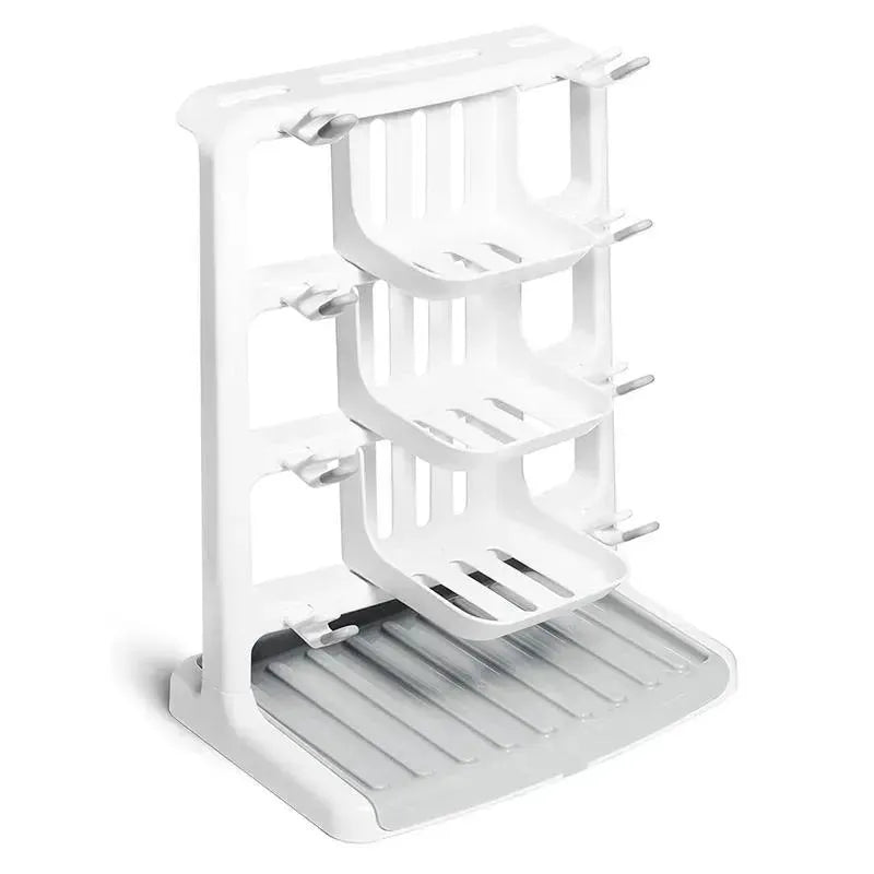 Munchkin - Tidy Dry Space Saving Vertical Bottle Drying Rack for Baby Bottles and Accessories, White  Image 1