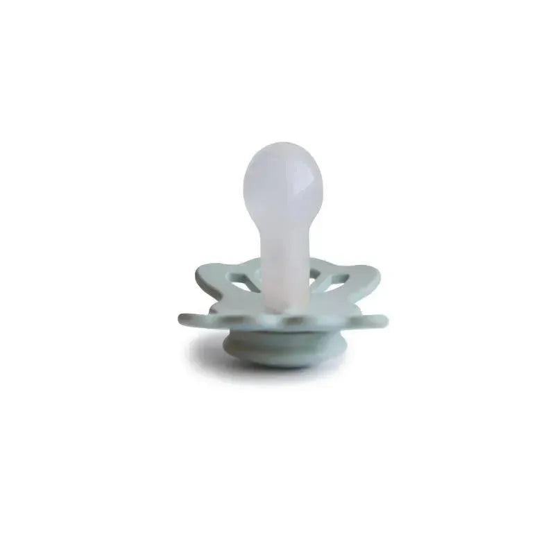 Mushie - 2Pk Lucky Symmetrical Silicone Pacifier, 6/18M, Sage/Silver Gray Image 4