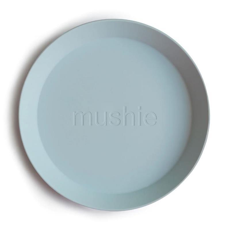 Mushie - 2Pk Round Dinnerware Plates Set, Powder Blue Image 2