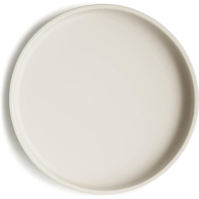 Mushie - Classic Silicone Suction Plate, BPA-Free Non-Slip Design, Blush Image 1