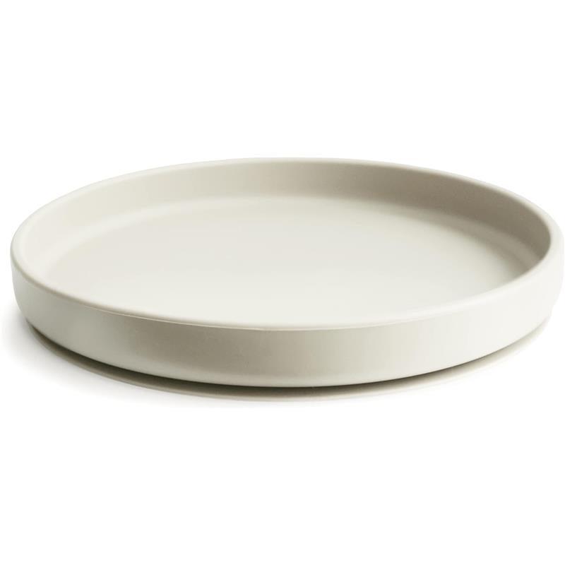 Mushie - Classic Silicone Suction Plate, BPA-Free Non-Slip Design, Ivory Image 2