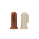 Mushie - Finger Toothbrush (Clay/Shifting Sands) Image 1