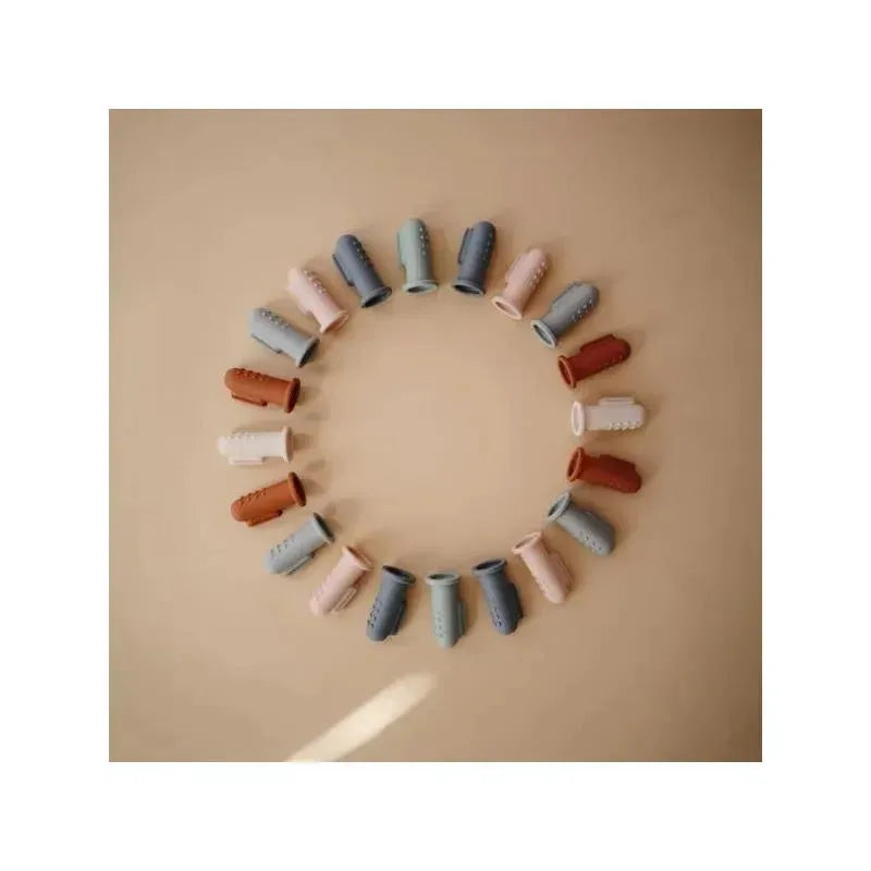 Mushie - Finger Toothbrush (Clay/Shifting Sands) Image 3