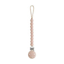 Mushie - Hera Silicone Pacifier Clip, Blush Image 1