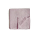 Mushie - Muslin Swaddle Blanket - Soft Mauve Image 1