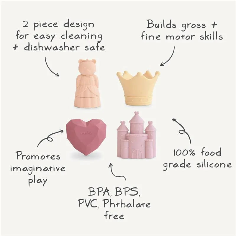 Mushie - Princess Mold Free Bath Play Set Image 3