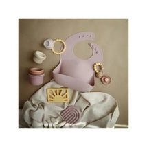 Mushie - Silicone Baby Bib - Pale Mauve Image 2