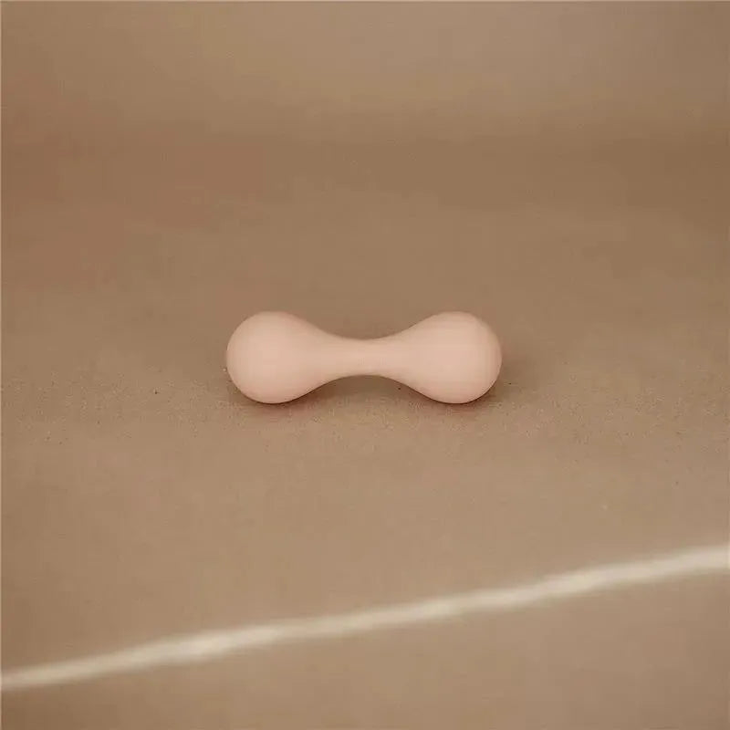 Mushie - Silicone Baby Rattle Toy, Blush Image 2