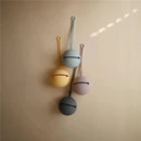 Mushie - Silicone Pacifier Holder Case, Powder Blue Image 2