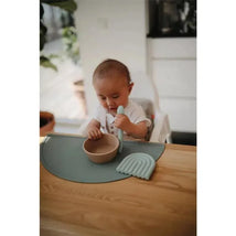 Mushie - Silicone Suction Bowl Baby - Natural Image 2