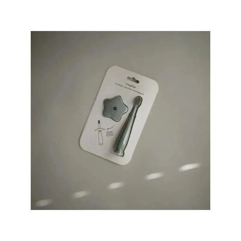 Mushie Star Training Toothbrush - Cambridge Blue Image 7