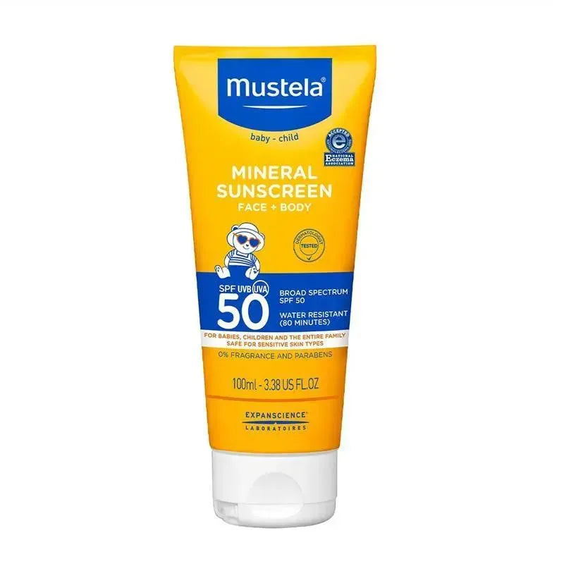 Mustela - Baby Mineral Sunscreen Lotion Face & Body SPF 50  Image 1