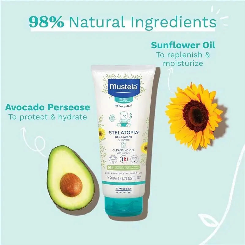 Mustela - Stelatopia Eczema-Prone Skin Cleansing Gel Image 2