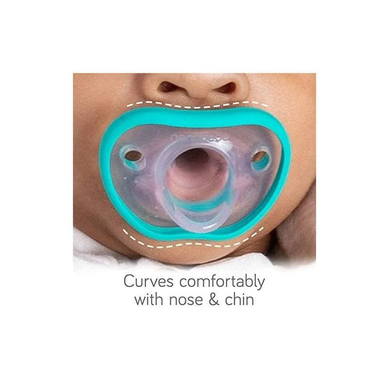 NanoBebe 2-Pack Flexy Pacifiers, Teal Image 4