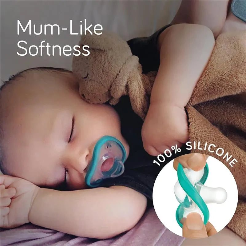 NanoBebe 2-Pack Flexy Pacifiers, Teal Image 8