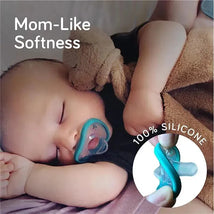 NanoBebe 2-Pack Flexy Pacifiers, Teal Image 5