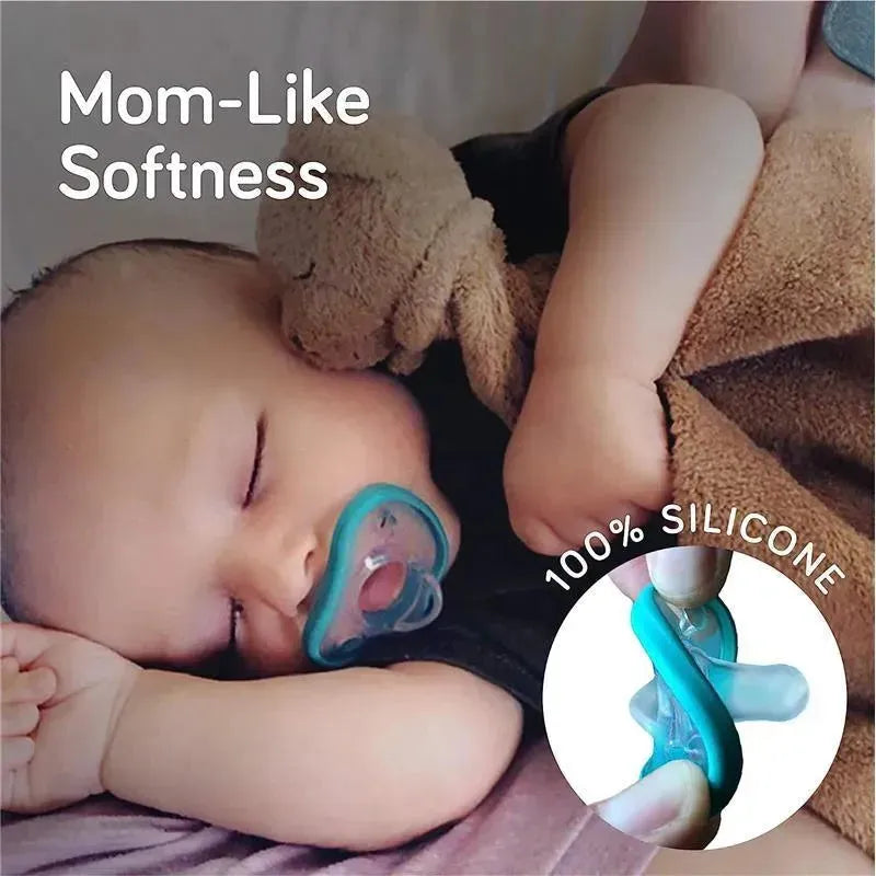 NanoBebe 2-Pack Flexy Pacifiers, Teal Image 5