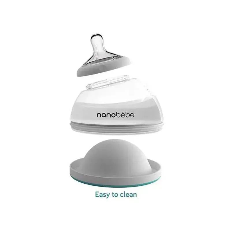 NanoBebe - Breastmilk Bottle, Teal, 5 oz Image 2