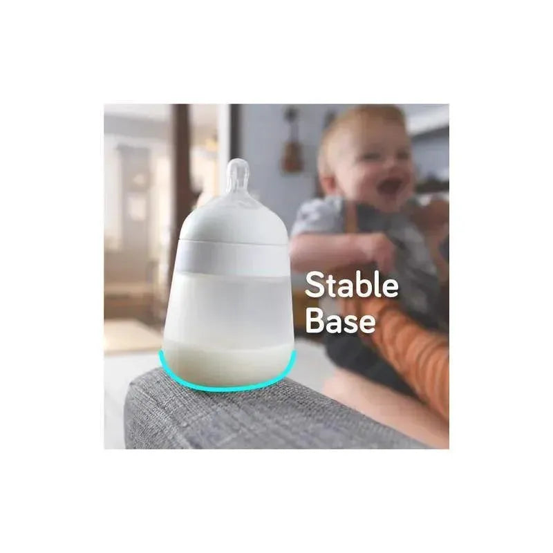 Nanobebe Silicone Baby Bottle Single Pack- Teal, 9 Oz Image 6