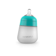 Nanobebe Silicone Baby Bottle Single Pack- Teal, 9 Oz Image 1