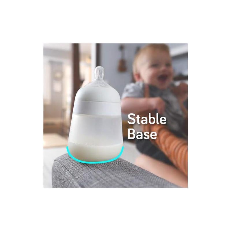 Nanobebe Silicone Baby Bottle Single Pack- White, 9 Oz Image 6