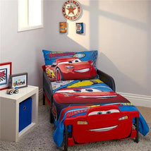 Nojo - 4Pk Disney Cars Racing Team Toddler Bedding Set Image 1