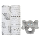 Nojo - Disney Dumbo Swaddles With Plush Rattle Image 1