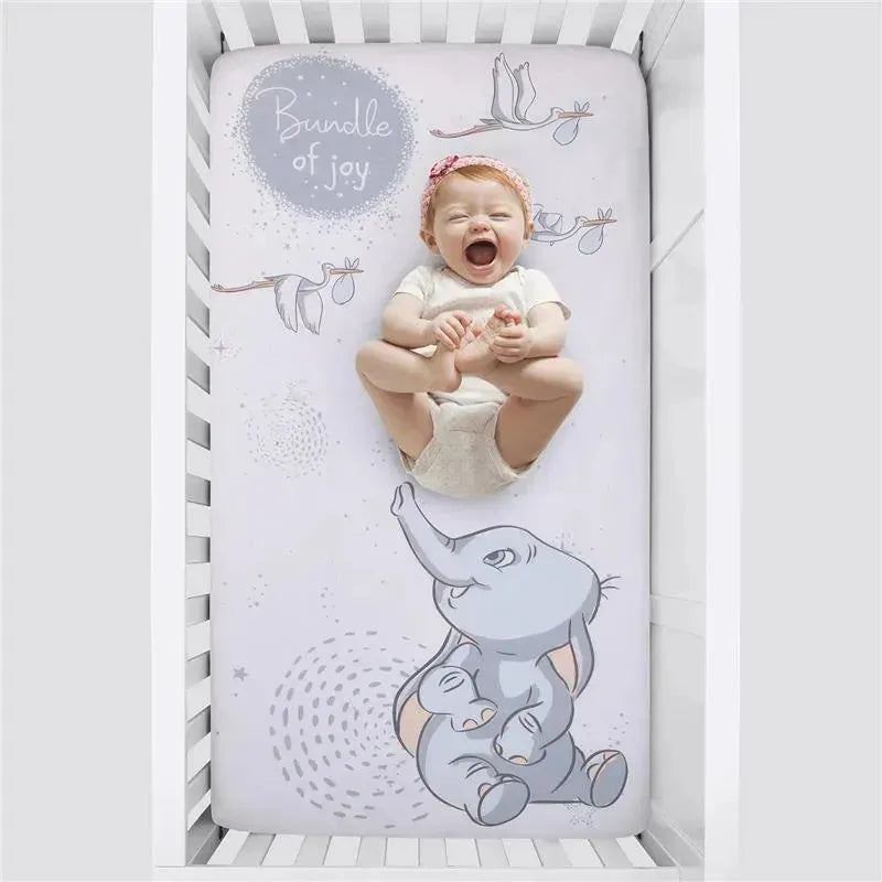 Nojo - Disney Dumbo Sweet Little Baby Fitted Crib Sheet Image 3
