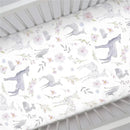 Nojo - Fitted Crib Sheet Floral Deer Print Image 2