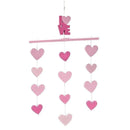 NoJo Little Love Ceiling Mobile - Pink Hearts Image 1