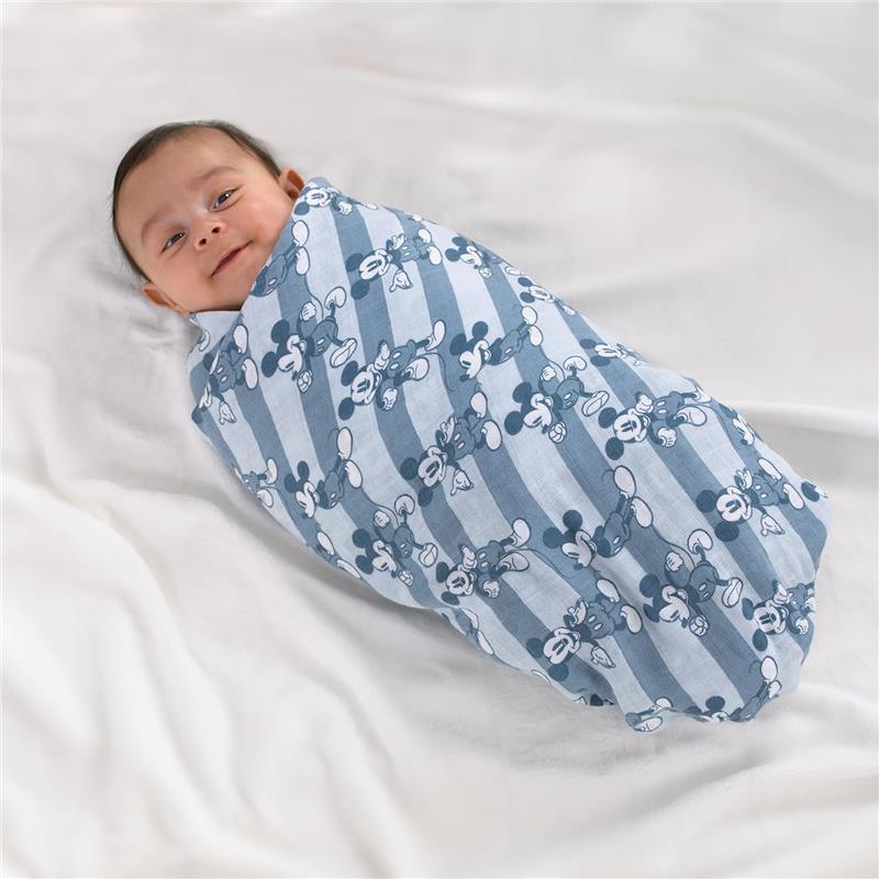 Nojo - Mickey 3 Pk Printed Muslin Swaddles Image 4