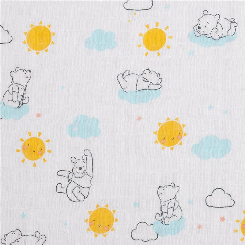 Nojo - Pooh 3 Pk Printed Muslin Swaddles Image 6
