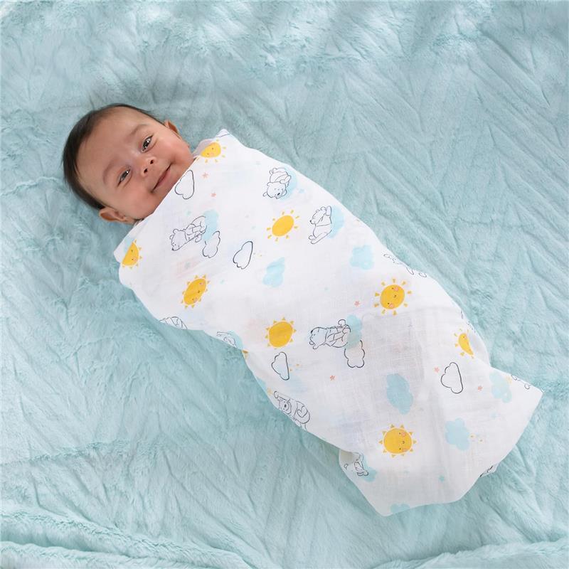 Nojo - Pooh 3 Pk Printed Muslin Swaddles Image 8