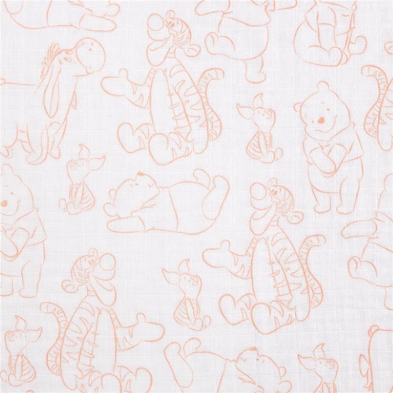 Nojo - Pooh 3 Pk Printed Muslin Swaddles Image 9